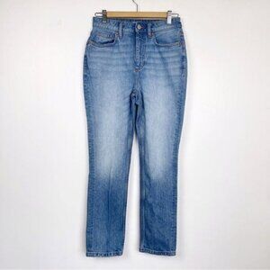 Elizabeth And James The Vintage Straight Jeans Light Wash High Rise 26